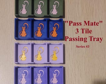 3-Tile Mahjong Passing Tray Series 3 – Charleston Game Organizer, PLA Polymer