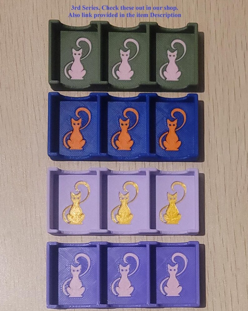 3-Tile Mahjong Passing Tray Series 2 – Charleston Game Organizer, PLA Polymer image 4