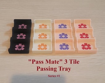 3-Tile Mahjong Passing Tray Series 1– Charleston Game Organizer, PLA Polymer
