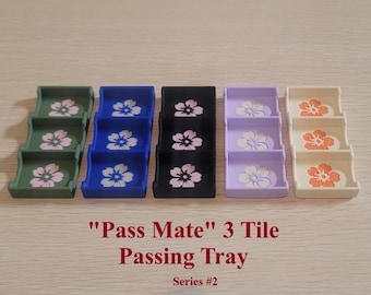 3-Tile Mahjong Passing Tray Series 2 – Charleston Game Organizer, PLA Polymer