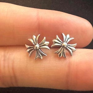 Chrome Heart Earrings Star - Etsy