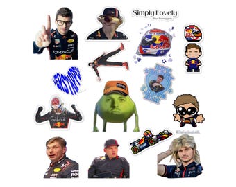 Helmet Racing Sticker Pack 2026 F1 Driver Helmets Sticker Sheet 12x12, Die-cut Racing Helmet ...