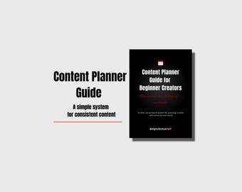 Guía de planificación de contenido para principiantes: sistema de planificación semanal sencillo, estrategia de contenido tranquila, PDF digital