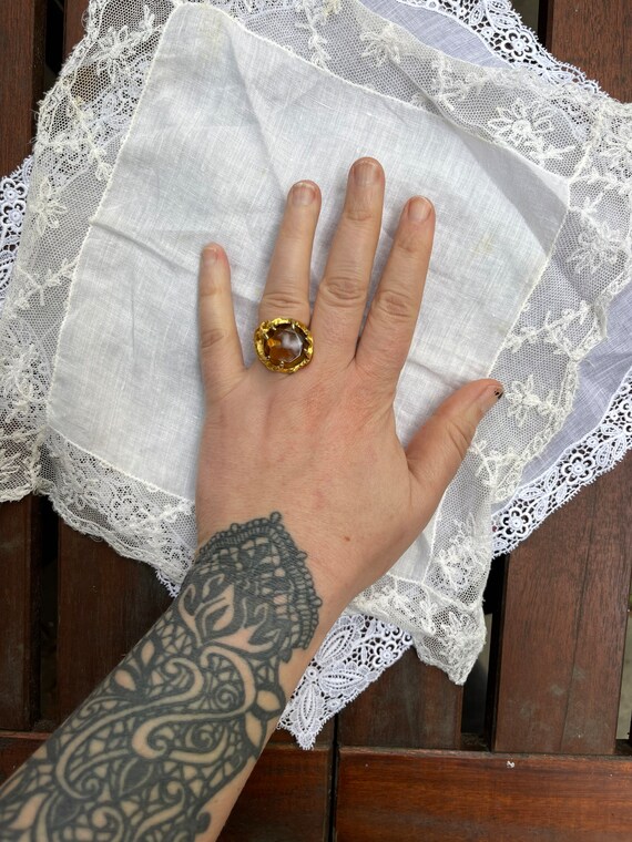 Vintage statement ring Gem