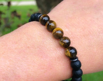 Tigers Eye Onyx Bracelets