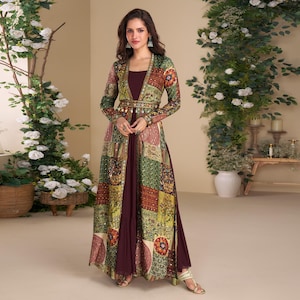 long sleeve saree dress Traditional long sleeve saree for reception