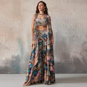 Sequin Indo Western Outfit - Etsy