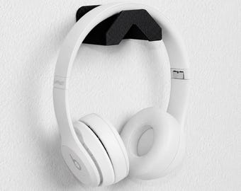 Supporto da parete per cuffie, gancio universale per cuffie stampato in 3D, montaggio senza foratura con adesivo 3M o viti, gancio organizer audio per casa e ufficio