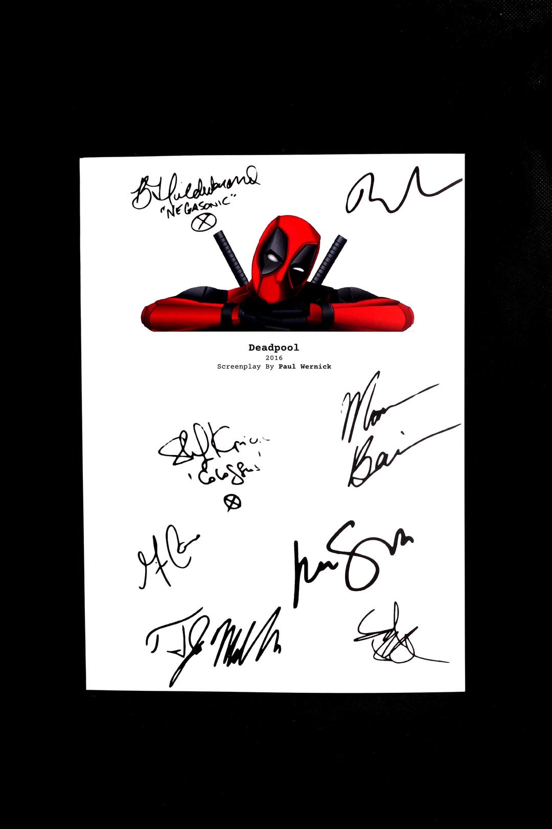 Deadpool (2016) Screenplay Book – Soft Cover Movie Script – Meta Action ...