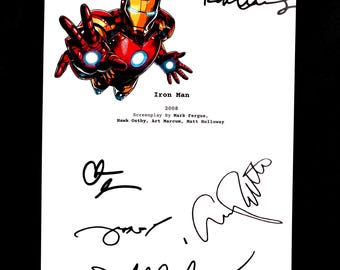 Iron Man-scriptboek – scenario met zachte kaft – scififilmscript superheldenactie