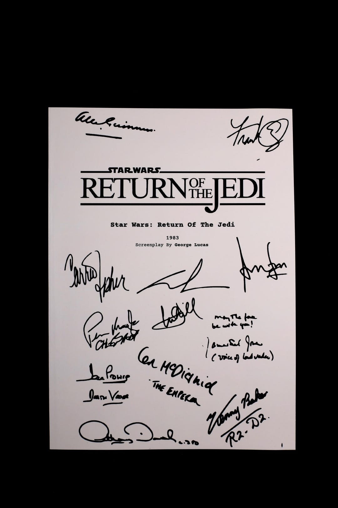 Star Wars: Return of the Jedi Script Book – Soft Cover Screenplay ...