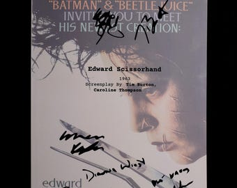 Edward Scissorhands-scriptboek – scenario met zachte kaft – fantasy-romantische dramafilm