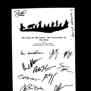 The Lord of the Rings: The Fellowship of the Ring Script Book – Soft Cover Screenplay – Epic Fantasy Adventure Film Script