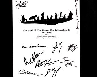The Lord of the Rings: The Fellowship of the Ring - scriptboek – scenario met zachte kaft – script episch fantasy-avonturenfilm