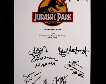 Jurassic Park-scriptboek – scenario met zachte kaft – klassiek scifi-avonturenfilmscript