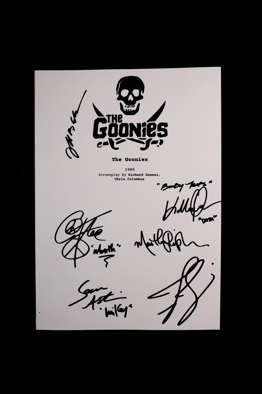 The Goonies Script Book Soft Cover Screenplay Classic Adventure