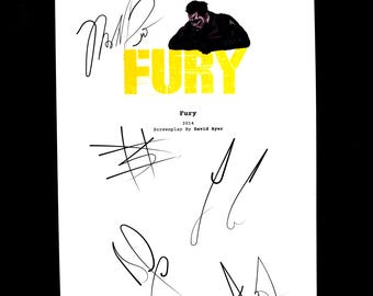 Boek met scenario Fury – filmscript met zachte kaft uit de Tweede Wereldoorlog