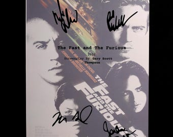 Scriptboek The Fast and the Furious (2001) – scenario met zachte kaft – script actieracefilm
