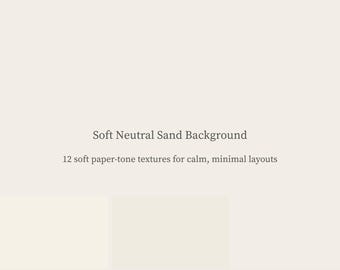 Weicher neutraler Sand Hintergrund | Minimal Beige Textur | Saubere Papier-Stil Kulisse