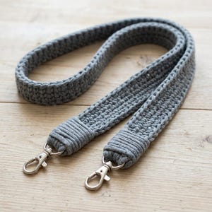 Crochet Bag Strap Pattern, Thick T-Shirt Yarn Lanyard, Crossbody Handle (PDF Download)