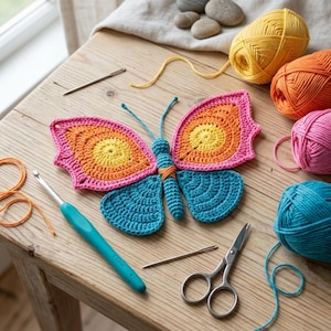 Easy Crochet Butterfly Pattern – Step-by-Step Guide for Beginners & DIY Crochet Projects