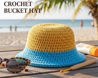 Easy & Quick Crochet Bucket Hat Pattern for Beginners (Free Step-by-Step Guide)