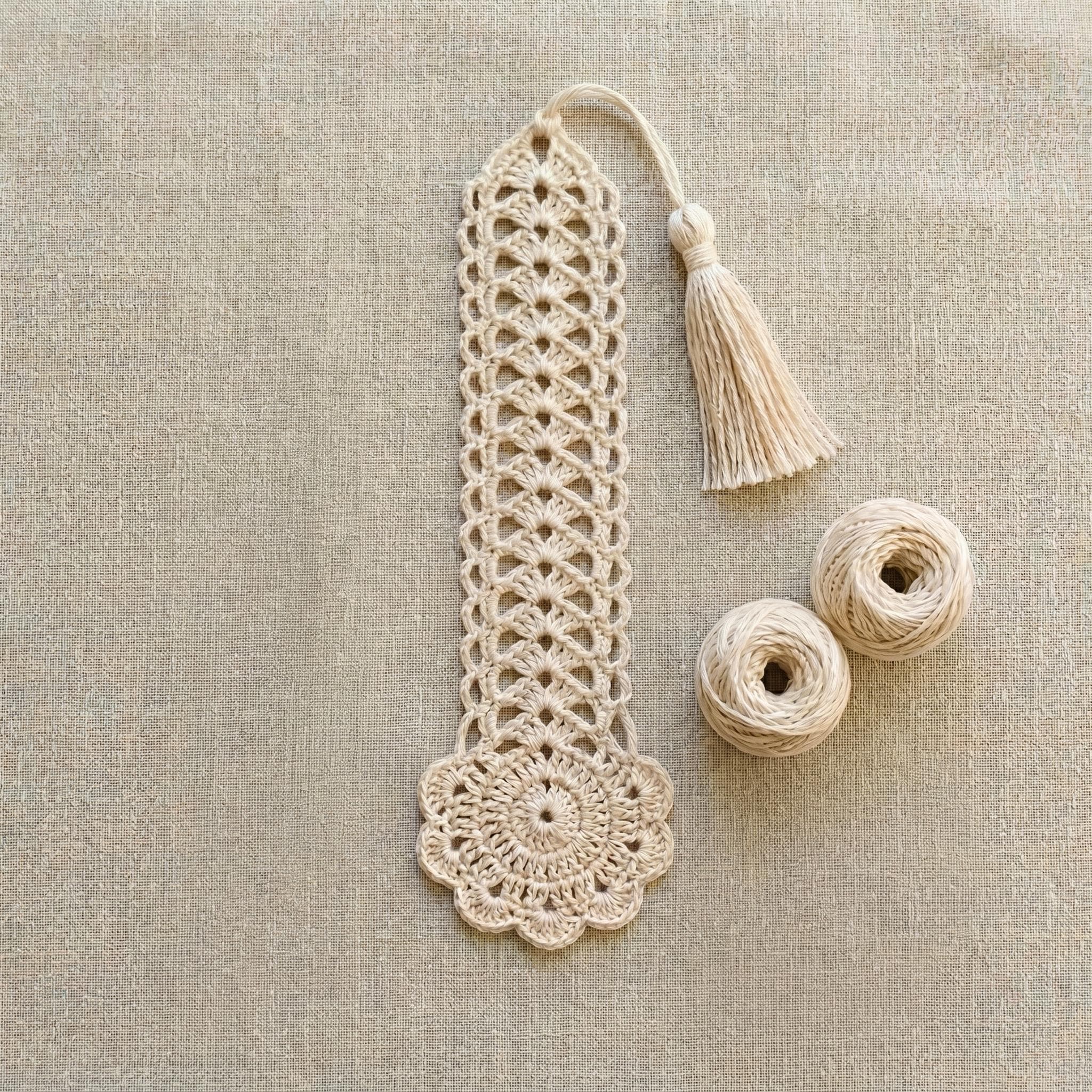 Easy Crochet Shell Bookmark Pattern With Tassel – Vintage & Beginner ...