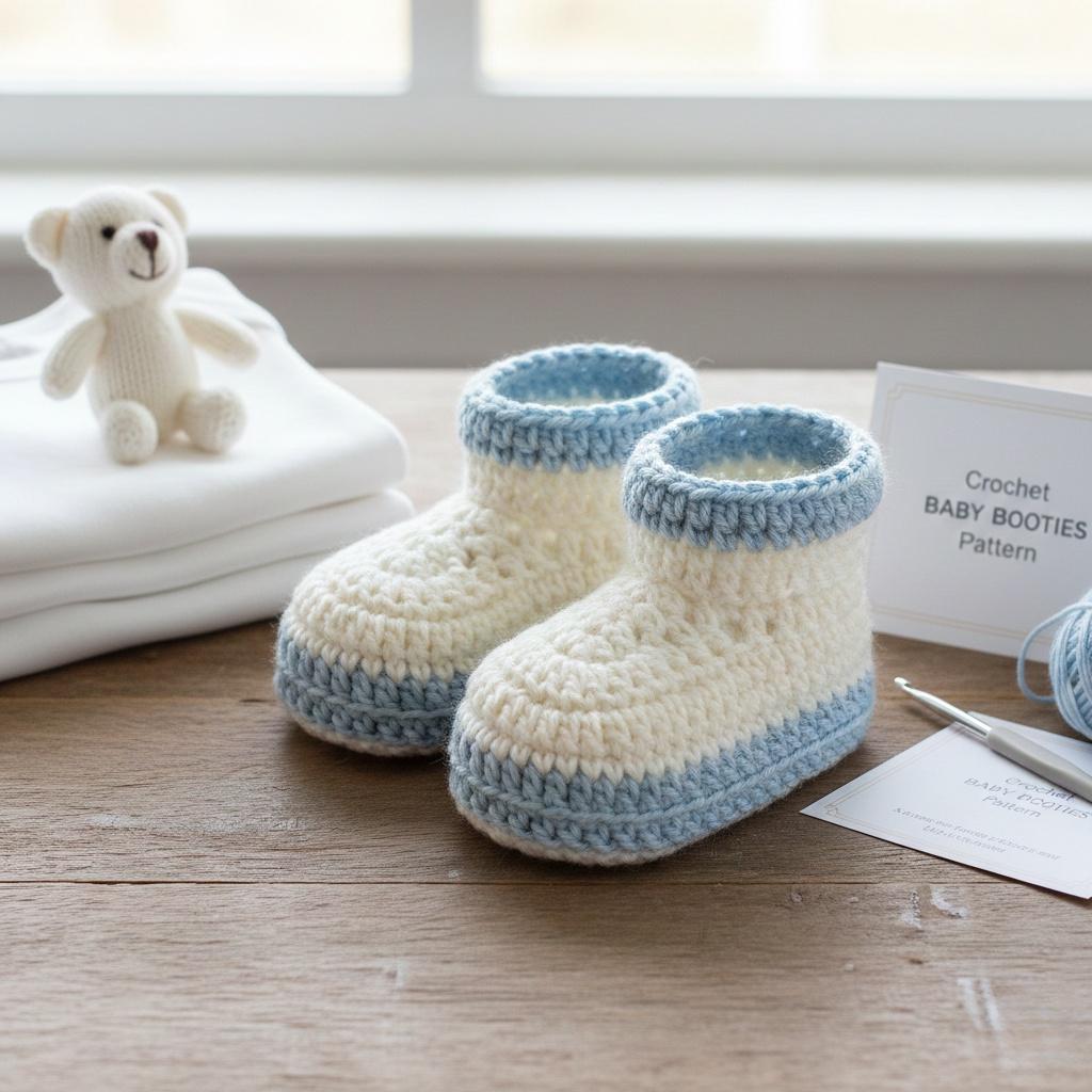 36 Crochet Baby Clothes Patterns with Bonnets, Booties, Rompers, and Dresses 8 Easy Crochet Baby Booties