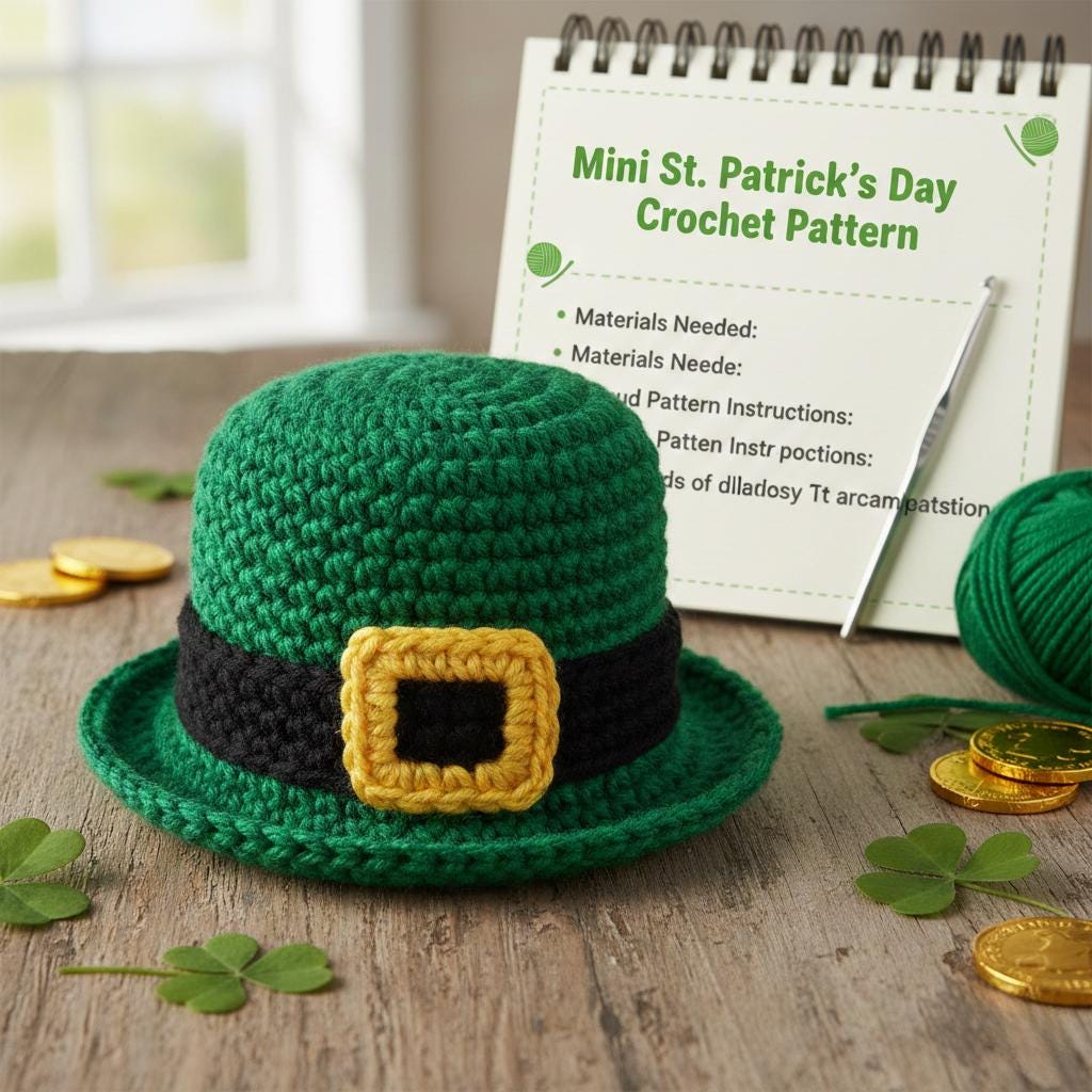 40 Unique Crochet Hats That Are Sure To Amaze You! 21 Mini St Patrick’s Day Hat Crochet Pattern