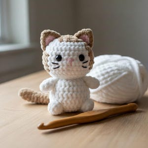 Nicht-Sew häkeln Katze Muster - Anfänger freundlich Plüsch Amigurumi PDF