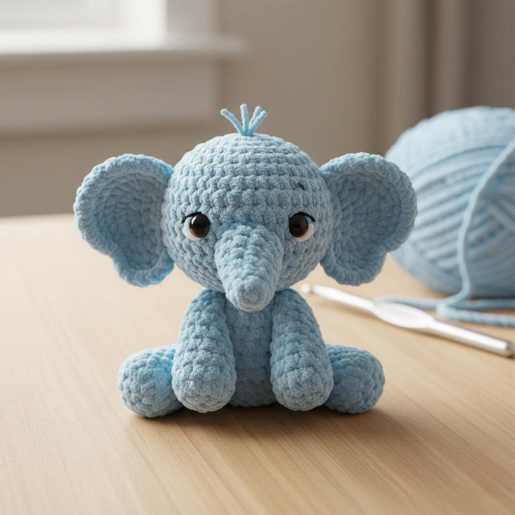 40 Elephant Crochet Patterns for Amigurumi, Plushies, Loveys, and Nursery Decor 3 Easy Baby Elephant Crochet