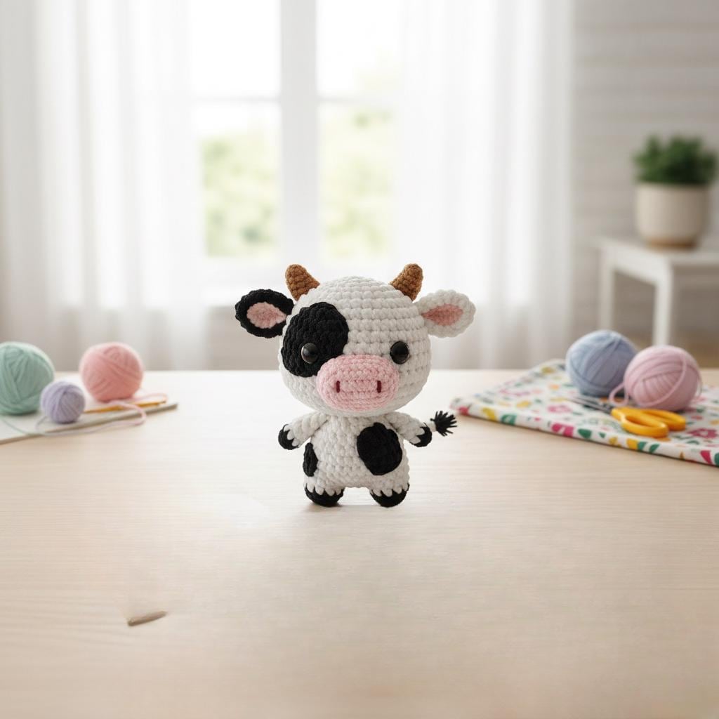 39 Cow Crochet Patterns: Unleash Your Creativity with These Adorable Designs! 23 Mini Cow Crochet