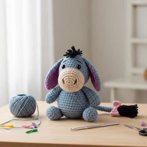Eeyore Amigurumi Crochet Pattern – Easy & Beginner Friendly Plush Toy