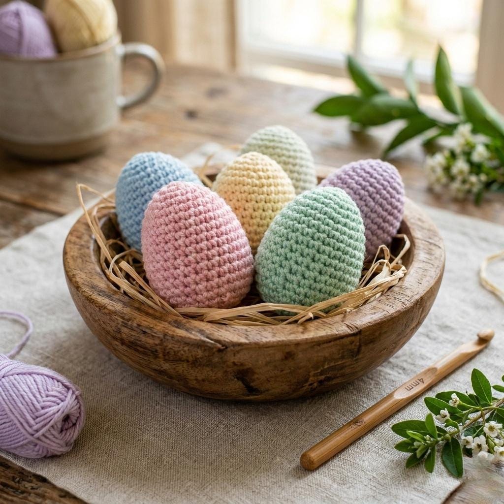 Easy Crochet Easter Egg Pattern – Small Spiral Amigurumi for Beginners ...