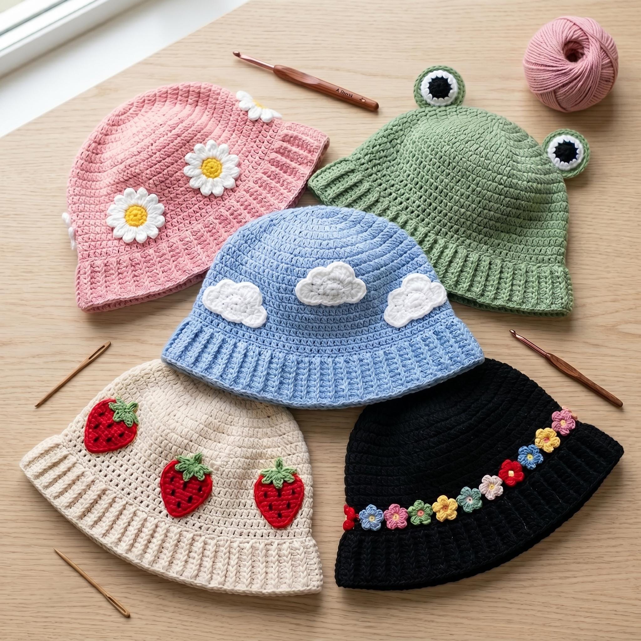 18 Frog Hat Crochet Patterns for Playful Animal Hats, Balaclavas, and Amigurumi Projects 11 Crochet Bucket Hat Pattern Frog