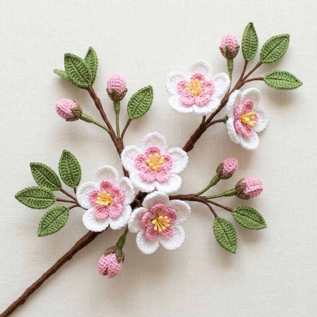 Cherry Blossom Spring Branch Applique Pattern