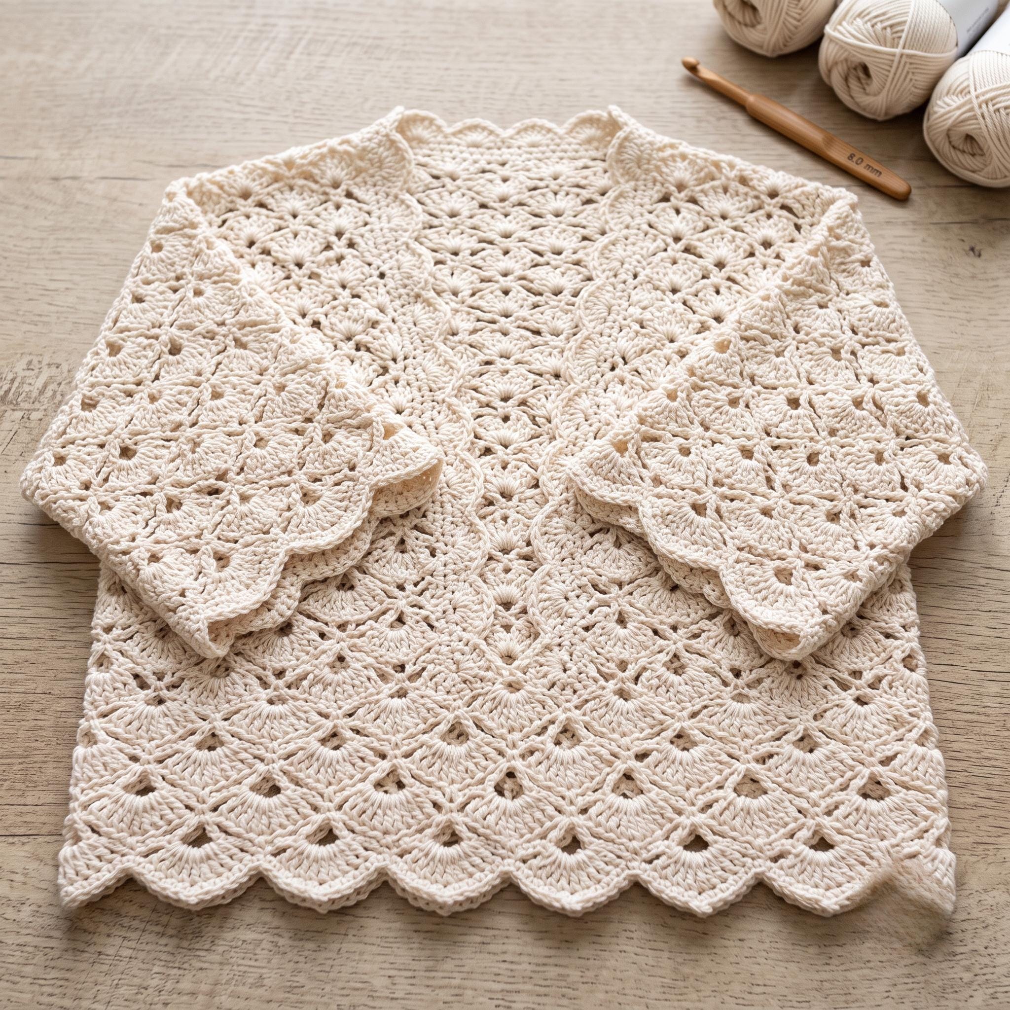 39 Crochet Shrug Patterns with Lace, Granny Squares, and Sleeves 16 Lacy Crochet Shrug