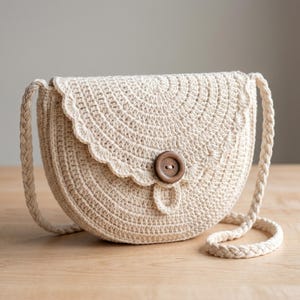 Boho Crochet Crossbody Bag Pattern | Easy Beginner Cotton PDF Shoulder Bag