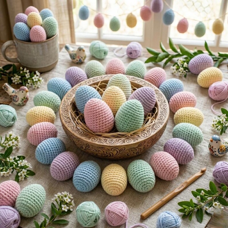 Easy Crochet Easter Egg Pattern – Small Spiral Amigurumi for Beginners ...