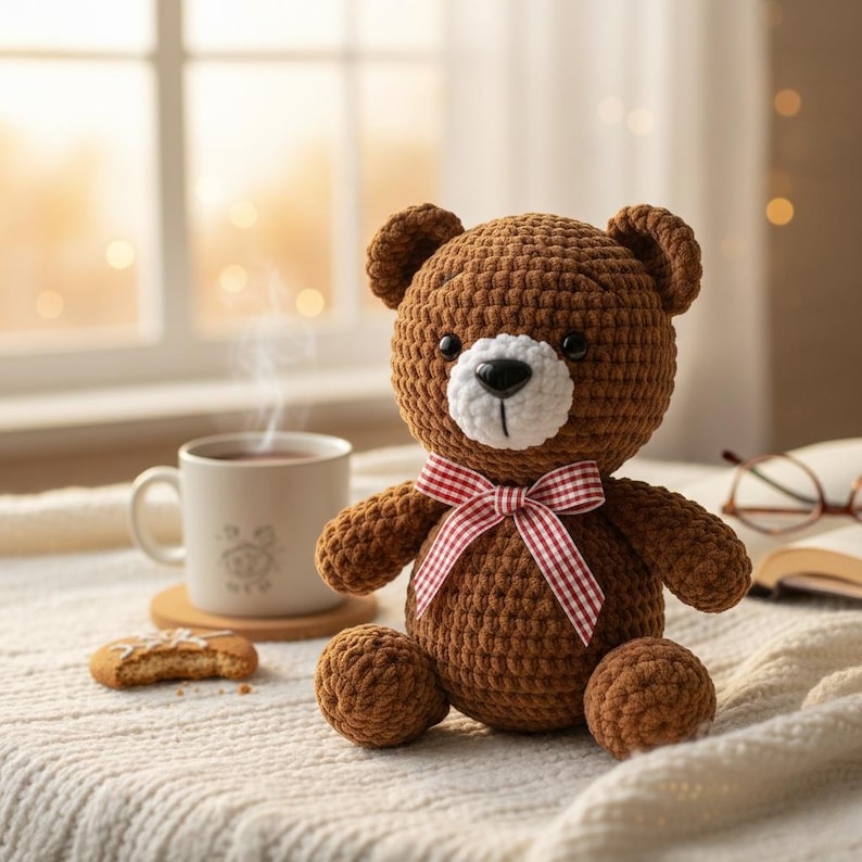 Easy Crochet Amigurumi Teddy Bear Pattern, Beginner Friendly (PDF ...