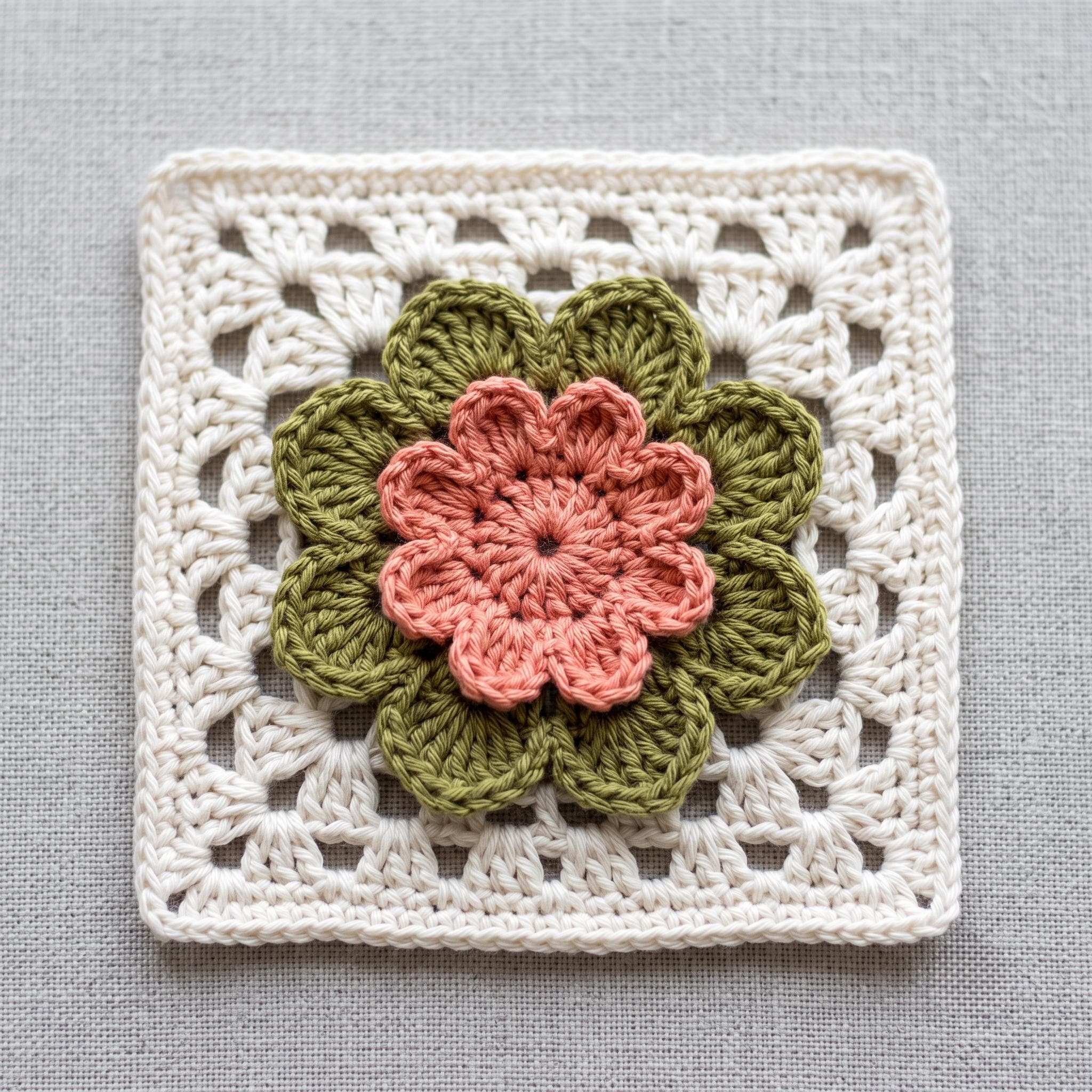 38 Crochet Square Patterns to Build Your Next Project 9 Floral Granny Square Crochet