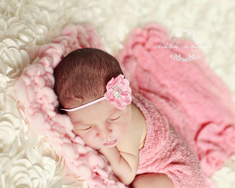 Stretch wrap 'BABY PINK' newborn stretch wrap / Etsy