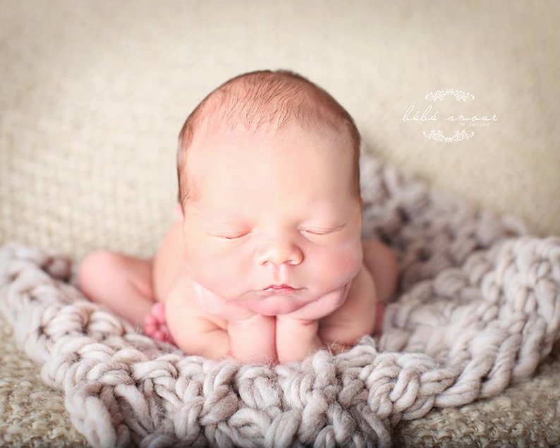 Newborn Hat and Blanket set FAWN Beanie and OATMEAL bump Etsy