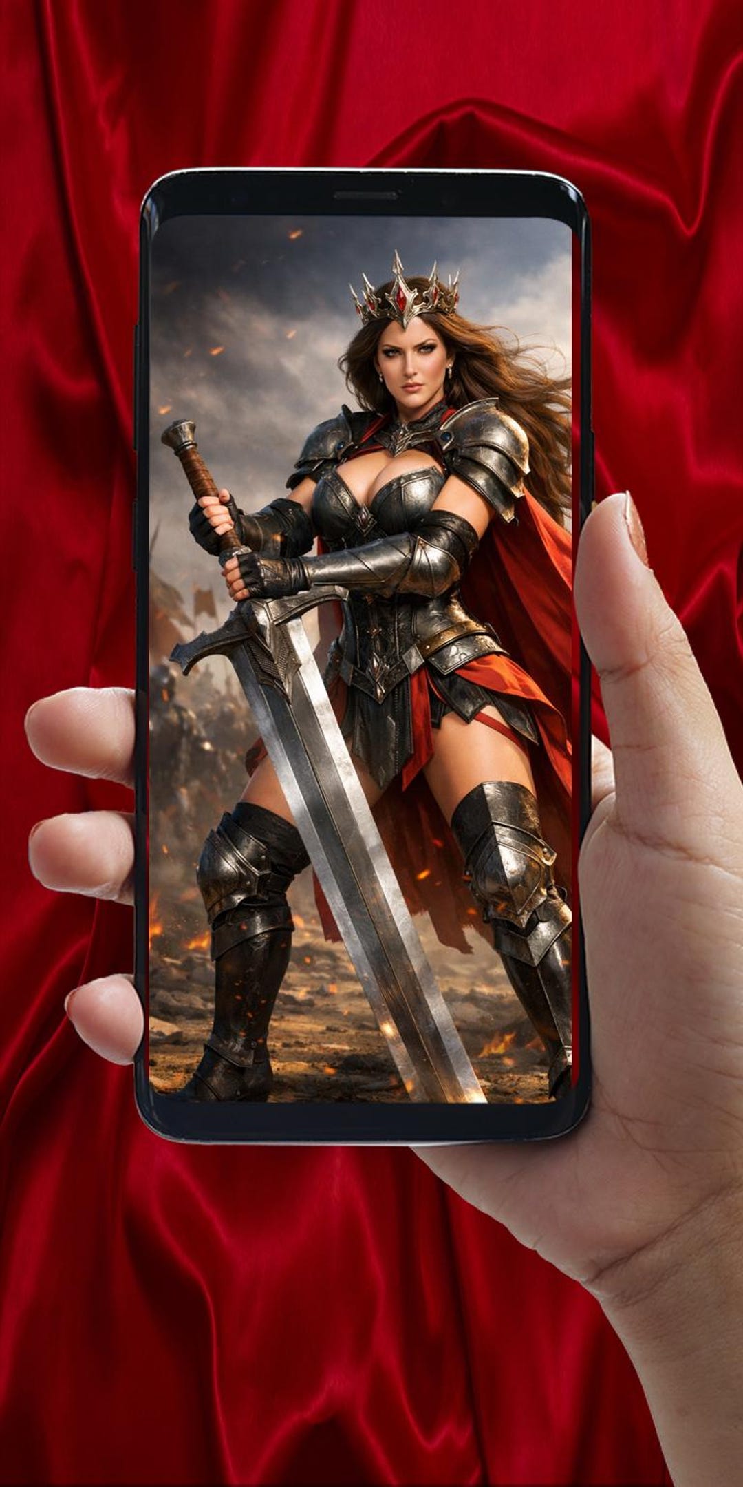 Fantasy Warrior Queen Live Wallpaper, Animated Phone Lock Screen - Etsy UK