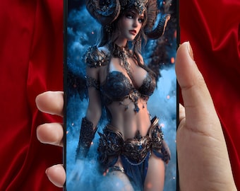 Horned Goddess Live Wallpaper – Dark Fantasy 2K Animation (Android/iPhone)