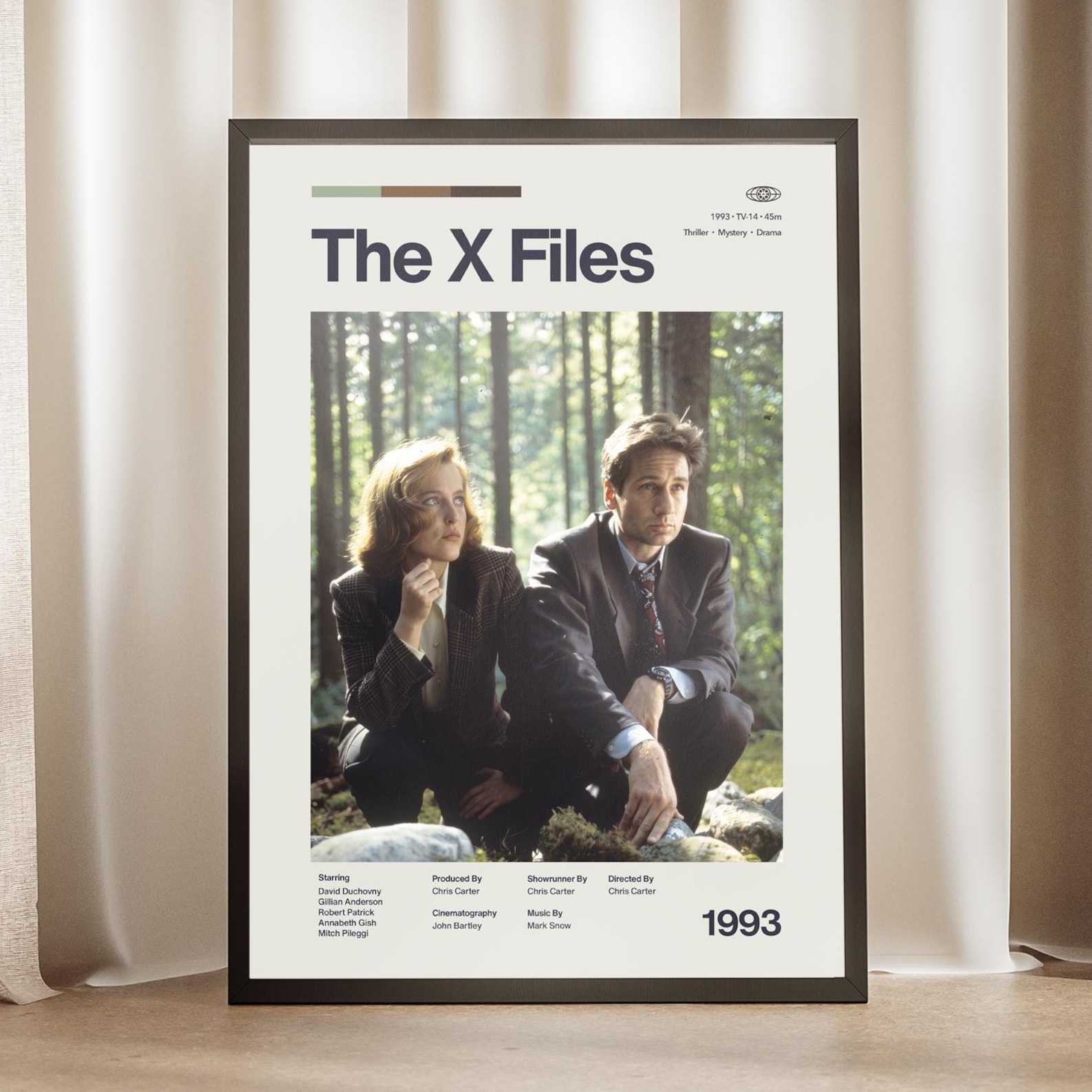 The X-Files Poster | Mulder and Scully Wall Art