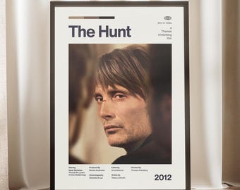 The Hunt Movie Poster | Mads Mikkelsen Wall Art | Jagten Film Print | Psychological Thriller Decor | Danish Movie Gift | Cinephile Art Print