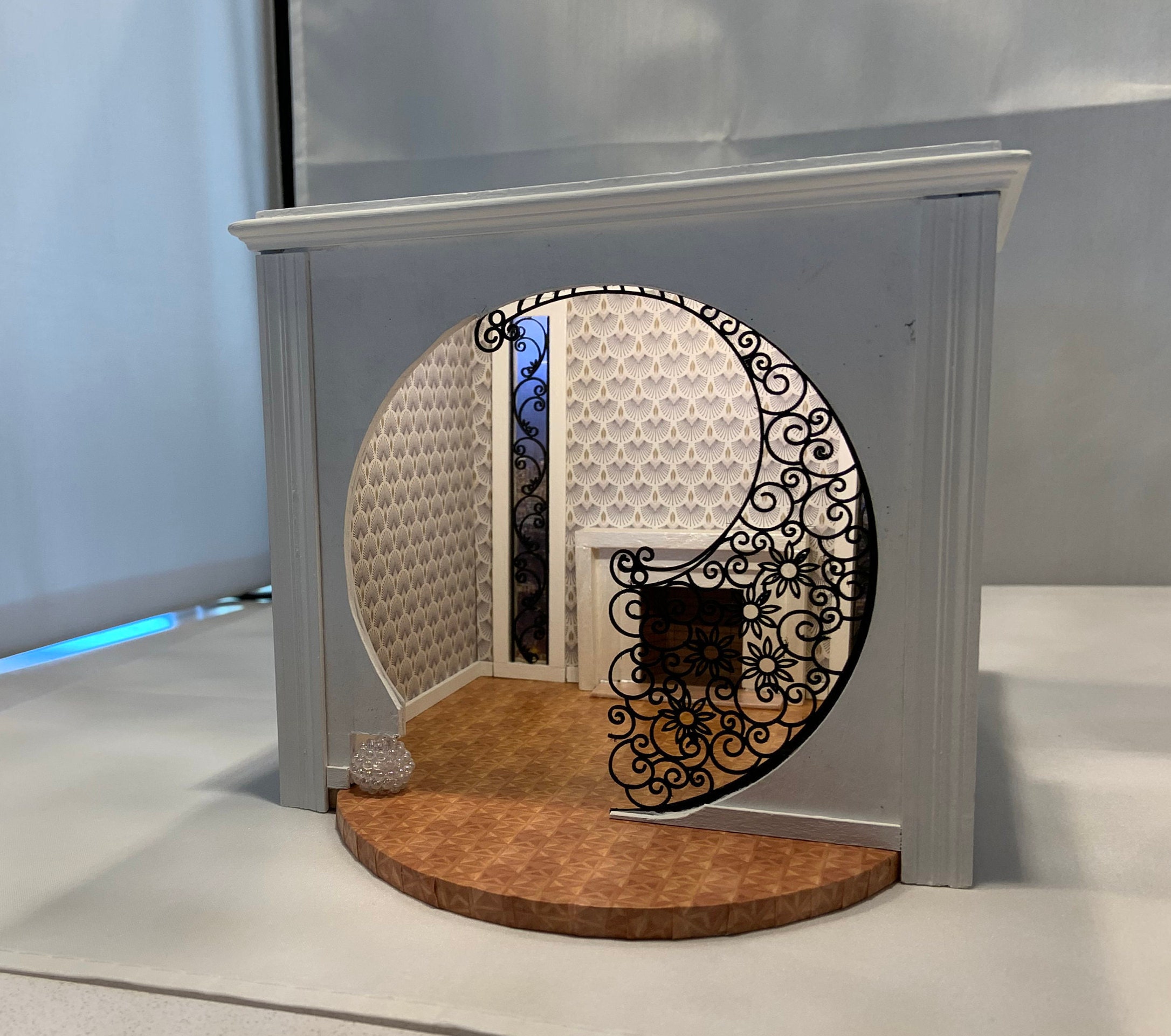 1/24 Scale Art Deco moongate Room Box Kit Etsy Canada