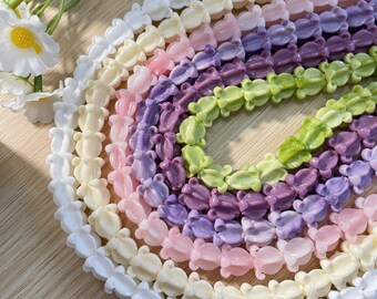 WATERPROOF Natural Resin Hawaiian Crown Flower Beads, Pua Kalaunu Beads,For DIY Jewelry Making,Garland Crafts,Wedding,Decorations,Car Lei