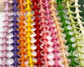 18×19mmLarge Hawaiian Puakenikeni Flower Beads,Non-Fading Hawaiian Flower,Waterproof Resin Coral,Jewelry Making,CarLei,Earrings,Necklace DIY